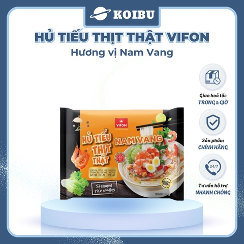 VIFON - Hủ tiếu thịt thật Vifon hương vị Nam Vang (có gói thịt thật), Hủ tíu Nam Vang thịt thật - 90g/gói - 00854