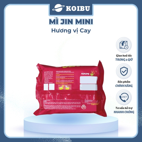 OTOKI - Mì Jin Mini hương vị cay, Mì Jin cay Mini, Mì Mini Jin Otoki cay, Mì Jin Ottogi Hàn Quốc - 80g/gói - 00403