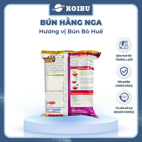 ACECOOK - Bún bò Huế Hằng Nga, Hằng Nga Bún bò Huế, Bún Hằng Nga hương vị Bún bò Huế, Bún bò Acecook - 73g/gói - 00049