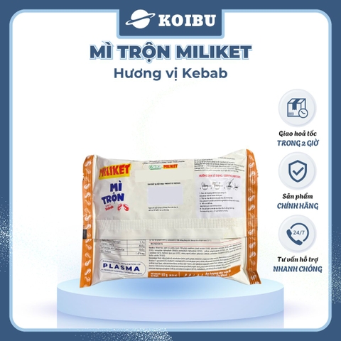 COLUSA - Mì trộn Miliket hương vị Kebab, Mì trộn Kebab Miliket, Mì Miliket trộn Kebab ăn liền - 117g/gói - 00556