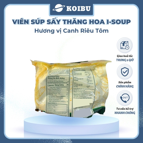 NFC - Viên súp ăn liền sấy thăng hoa I-Soup hương vị Canh riêu tôm ISoup, Canh riêu tôm I-Soup ăn liền - 42g/lốc - 00802