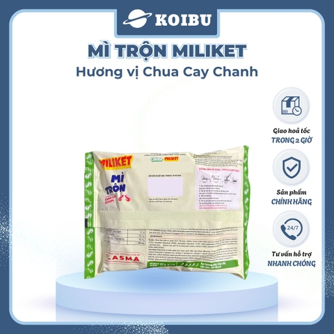 COLUSA - Mì trộn Miliket hương vị Chua cay chanh, Mì trộn chua cay chanh Miliket, Mì Miliket trộn - 117g/gói - 00551