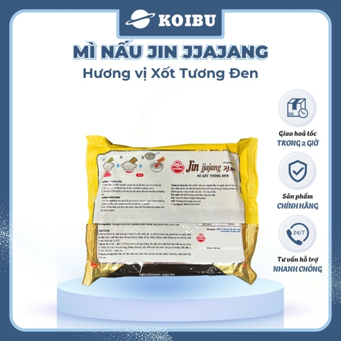 OTTOGI - Mì nấu Jin Jjajang hương vị trộn Xốt tương đen, Mì Sốt tương đen Jin, Mì trộn Jin Jjajang - 135g/gói - 00529