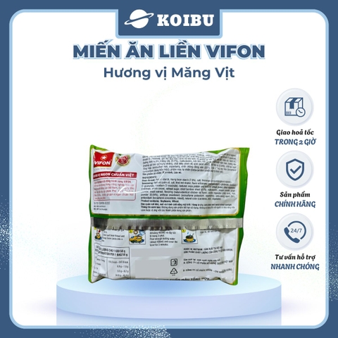 VIFON - Miến ăn liền Vifon vị Măng vịt, Miến ăn liền Vifon, Miến Vifon gói ăn liền - 58g/gói - 00183