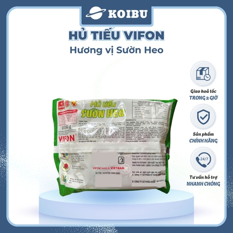 VIFON - Hủ tiếu Vifon hủ tiếu Sườn heo, Hủ tíu Sườn heo Vifon, Vifon Hủ tiếu Sườn heo, Hủ tíu Vifon - 65g/gói - 00165