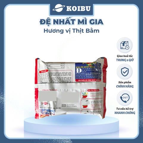 ACECOOK - Đệ Nhất Mì Gia hương vị Thịt bằm, Mì Đệ Nhất Thịt bằm, Mì Thịt bằm Đệ Nhất Acecook Đệ Nhất - 82g/ gói - 00033