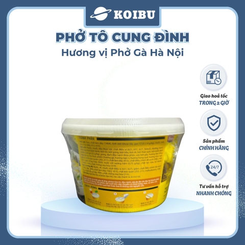 AFOTECH - Phở tô Cung Đình hương vị Phở gà Hà Nội, Phở gà Cung Đình tô, Phở gà Hà Nội Cung Đình ăn liền - 73g/tô - 00315