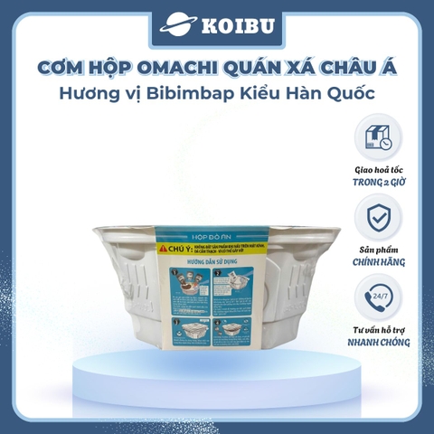 MASAN - Cơm Omachi quán xá châu Á hương vị Bibimbap Hàn Quốc, Cơm tự chín Bibimbap Hàn Quốc Omachi - 192g/hộp - 00781
