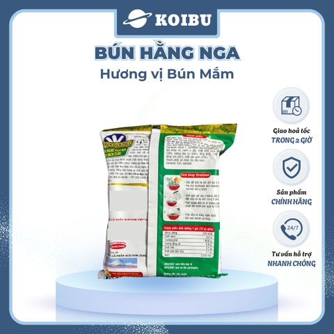 ACECOOK - ACECOOK - Bún mắm Hằng Nga, Hằng Nga Bún mắm, Bún Hằng Nga hương vị Bún mắm, Bún mắm Acecook - 75g/gói - 00051