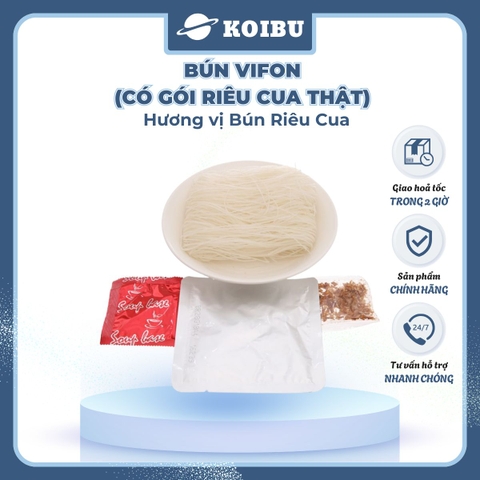 VIFON - Bún Vifon hương vị Bún riêu cua (có cua thật), Bún riêu Vifon, Vifon bún riêu cua Vifon - 80g/gói - 00143