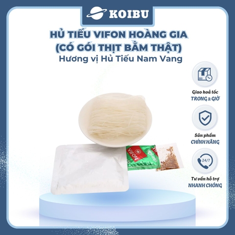 VIFON - Hủ tiếu Hoàng Gia hương vị Hủ tiếu nam vang (có thịt thật), Hủ tiếu nam vang Vifon Hoàng Gia - 120g/gói - 00167