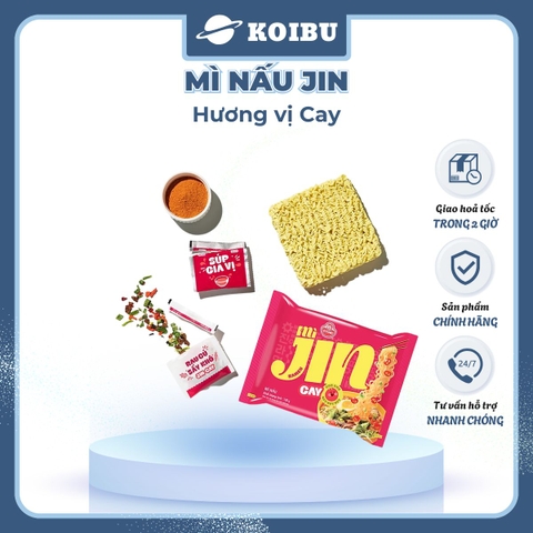 OTOKI - Mì nấu Jin hương vị Cay, Mì nấu Jin cay, Mì Jin nấu hương vị cay, Mì ăn liền Jin Ottogi - 120/gói - 00526