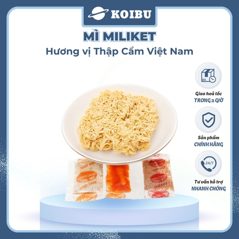 COLUSA - Mì Miliket hương vị Mì thập cẩm Việt Nam, Mì thập cẩm Miliket, Mì Miliket thập cẩm Việt Nam - 85g/gói - 00620