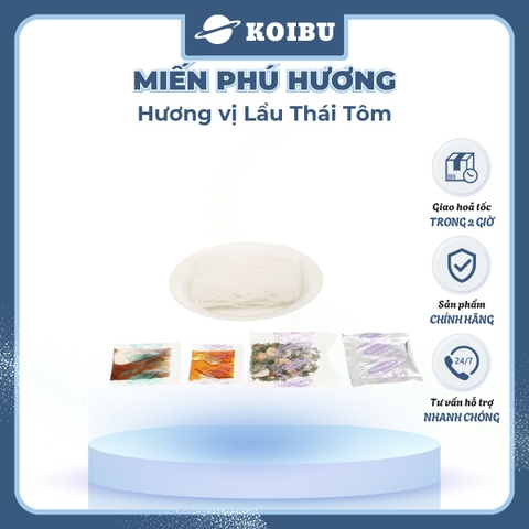 ACECOOK - Miến Phú Hương hương vị Lẩu Thái Tôm Miến Phú Hương Lẩu Thái Tôm, Miến Lẩu Thái Phú Hương - Miến ăn liền Acecook - 60g/gói - 00065