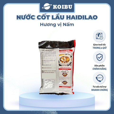 HAIDILAO - Nước cốt lẩu Haidilao vị nấm, nước cốt lẩu nấm Haidilao, Haidilao cốt lẩu chay nấm - 150g/gói - 00886