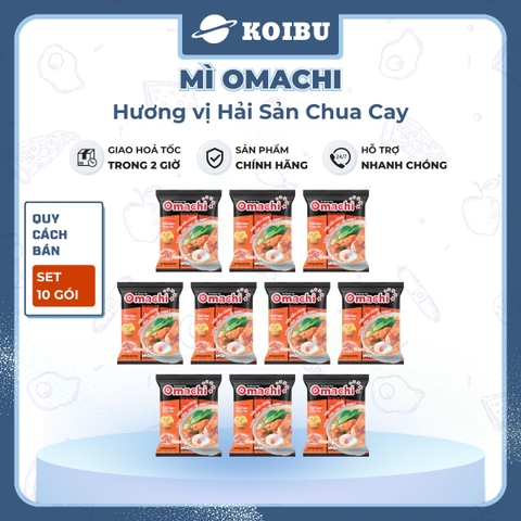MASAN - Mì khoai tây Omachi vị Hải sản Chua Cay, mì Omachi ăn liền, mì hải sản, mì khoai tây ăn liền - 80g/ly - 00509