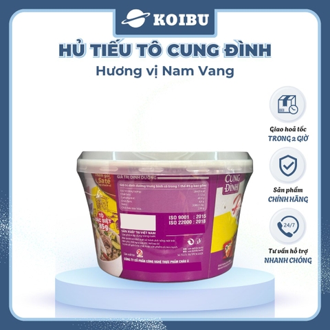 AFOTECH - Hủ tiếu tô Cung Đình hương vị Hủ tiếu Nam vang Cung Đình ăn liền, Hủ tíu nam vang Cung Đình - 83g/tô - 00319