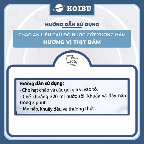 ASIAFOODS - Cháo dinh dưỡng nước cốt xương hầm Gấu đỏ hương vị Thịt bằm, Cháo thịt bằm Gấu đỏ ăn liền - 57g/gói - 00712