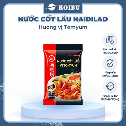 HAIDILAO - Nước cốt lẩu vị Tomyum Haidilao, nước cốt lẩu Thái Tomyum Haidilao, cốt lẩu Tomyum chua cay - 200g/gói - 00885