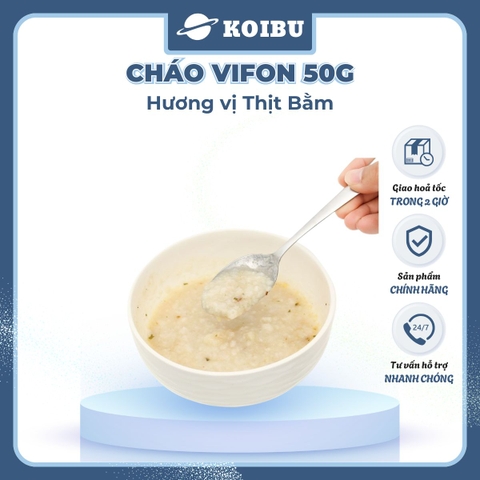 VIFON - Cháo Vifon 50g hương vị Thịt bằm, Cháo Thịt bằm Vifon Cháo ăn liền Vifon, Cháo Vifon gói nhỏ - 50g/gói - 00149