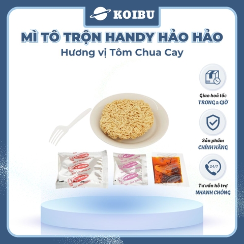 ACECOOK - Mì trộn tô tô Handy Hảo Hảo hương vị tôm chua cay - 93g/tô - 00076