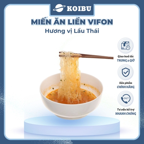 VIFON - Miến ăn liền Vifon vị Lẩu thái, Miến ăn liền Vifon, Miến Vifon gói ăn liền - 60g/gói - 00181