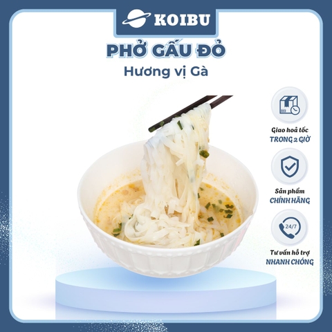 ASIAFOODS - Phở Gấu Đỏ vị Gà, phở gà Gấu Đỏ, phở Gấu Đỏ ăn liền, phở Gấu Đỏ gói - 65g/gói - 00330