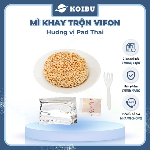 VIFON - Mì khay trộn Vifon hương vị Pad Thái, Vifon Mì trộn Pad Thái Vifon, Mì khay Vifon ăn liền - 90g/khay - 00482