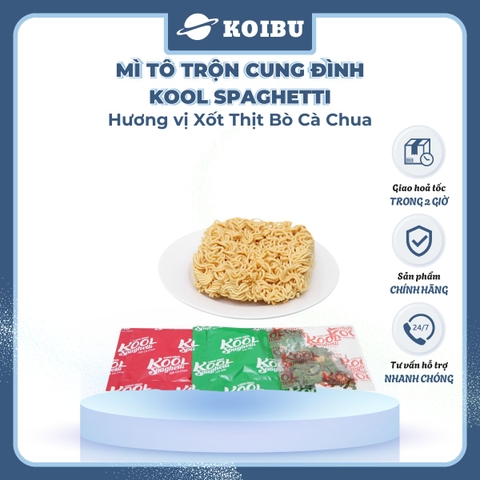 AFOTECH - Mì TÔ trộn Cung Đình Kool Spaghetti hương vị xốt cà chua bò bằm - Tô Cung Đình Kool spaghetti xốt bò bằm - Cung Đình Kool Tô Mì ăn liền Micoem - 105g/tô - 00320