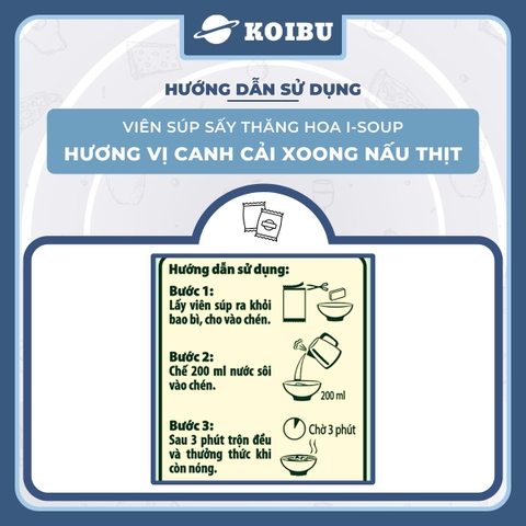 NFC - Viên súp sấy thăng hoa I-Soup hương vị Canh rong biển thịt gà, Canh rong biển ăn liền I Soup - 42g/lốc - 00729