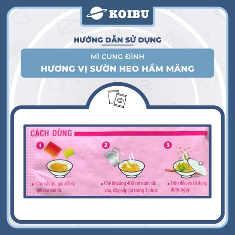 AFOTECH - Mì Cung Đình Sườn heo hầm măng, Mì Sườn heo hầm măng Cung Đình, Mì khoai tây Cung Đình gói - 79g/gói - 00300
