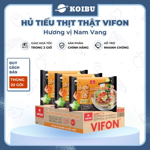 VIFON - Hủ tiếu thịt thật Vifon hương vị Nam Vang (có gói thịt thật), Hủ tíu Nam Vang thịt thật - 90g/gói - 00854