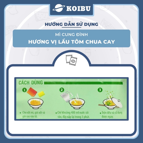 AFOTECH - Mì Cung Đình Lẩu tôm chua cay, Mì Tôm chua cay Cung Đình, Mì khoai tây Cung Đình gói - 85g/gói - 00298