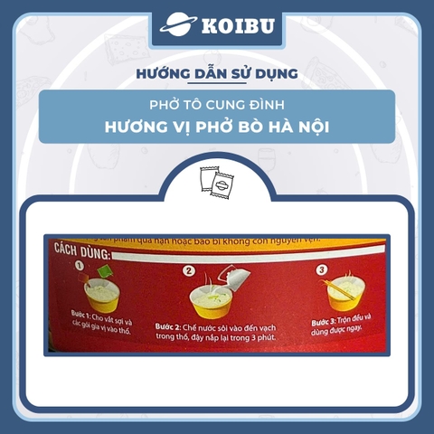 AFOTECH - Phở tô Cung Đình hương vị Phở bò Hà Nội, Phở bò Cung Đình tô, Phở bò Hà Nội Cung Đình ăn liền - 73g/tô - 00316