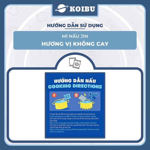 OTOKI - Mì nấu Jin hương vị Không cay, Mì nấu Jin không cay, Mì Jin nấu không cay, Mì Jin Ottogi - 120/gói - 00525