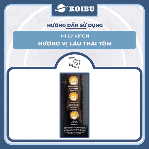 VIFON - Mì ly Vifon hương vị Lẩu Thái Tôm - Mì lẩu Thái Tôm ly ăn liền, Mì Vifon ly vị lẩu Thái Tôm - 60g/ly - 00232