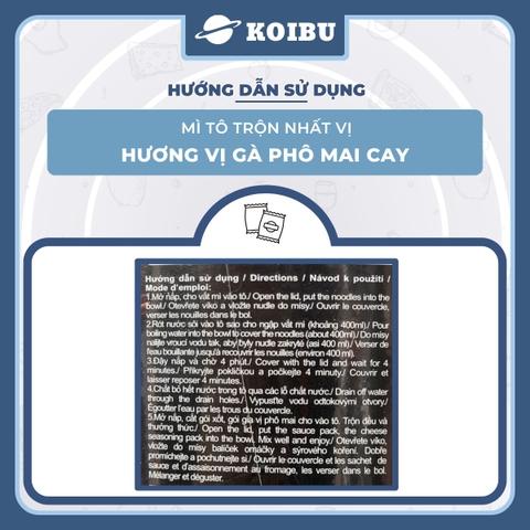 [TÔ LẺ] - VIFON - Mì tô trộn Nhất vị hương vị gà phomai cay, Nhất Vị gà phô mai cay, Nhất Vị gà cay phô mai trộn - 90g/tô - 00533