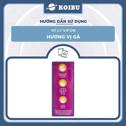VIFON - Mì ly Vifon hương vị Gà - Mì ly Gà Vifon, Mì ly hương vị Gà 60g, Mì Gà ly ăn liền - 60g/ly - 00229