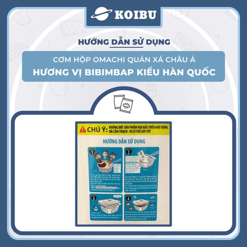 MASAN - Cơm Omachi quán xá châu Á hương vị Bibimbap Hàn Quốc, Cơm tự chín Bibimbap Hàn Quốc Omachi - 192g/hộp - 00781