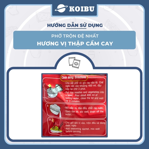 ACECOOK - Phở trộn Đệ Nhất Hương vị Thập Cẩm Cay - Phở thập cẩm cay trộn Đệ Nhất - Đệ Nhất Phở trộn/ Phở Đệ Nhất/ Phở ăn liền Đệ Nhất - 82g/gói - 00059