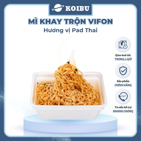 VIFON - Mì khay trộn Vifon hương vị Pad Thái, Vifon Mì trộn Pad Thái Vifon, Mì khay Vifon ăn liền - 90g/khay - 00482