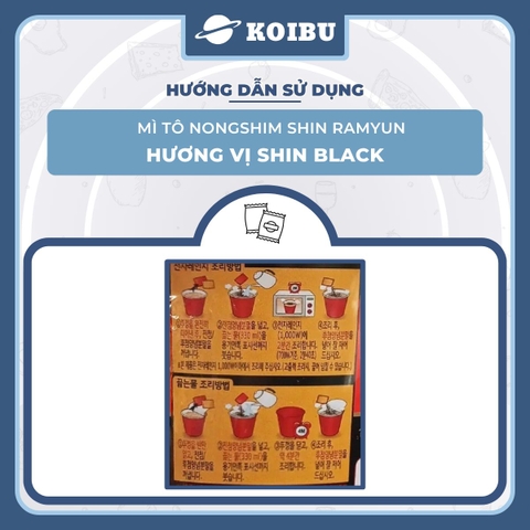 NONGSHIM - Mì tô Shin Ramyun Black, tô Nongshim Shin Black Ramyun, mì tô ăn liền Hàn Quốc Shin Ramyun - 00133