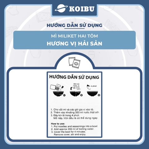 COLUSA - Mì giấy Miliket Hai Tôm gói vị Hải sản, Mì tôm hiệu Hai Tôm Miliket hiệu 2 Tôm Colusa - 70g/gói -00095