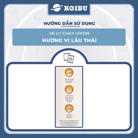 VIFON - Mì chay Vifon ly hương vị lẩu thái, mì chay ly Vifon, mì chay Vifon lẩu thái ly - 67g/ly - 00234