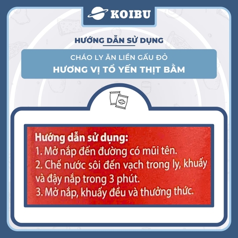 ASIAFOODS - Cháo ly tổ yến Gấu Đỏ hương vị thịt bằm, Cháo tổ yến thịt bằm Gấu Đỏ ly, Cháo yến Gấu Đỏ - 50g/ly - 00445