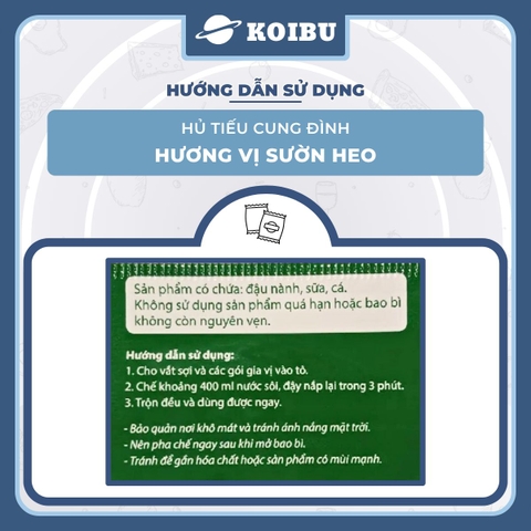 AFOTECH - Hủ Tiếu Cung Đình Sườn heo, Hủ tíu Cung Đình Sườn heo, Hủ tiếu Sườn heo Cung Đình ăn liền (84g/gói) - 00318