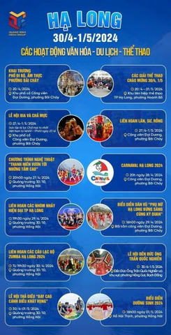 Du lịch tại Hạ Long dịp 30/4 - 1/5 trải nghiệm các hoạt động văn hóa thể thao du lịch và các lễ hội