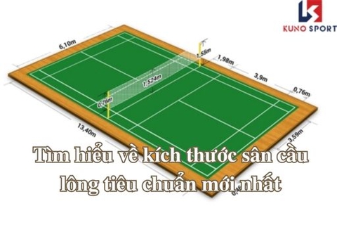 Tìm hiểu về kích thước sân cầu lông tiêu chuẩn mới nhất
