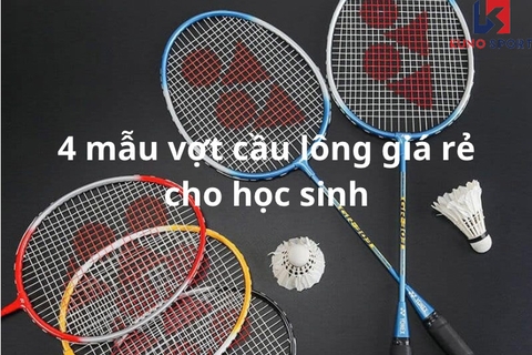 4 mẫu vợt cầu lông giá rẻ cho học sinh