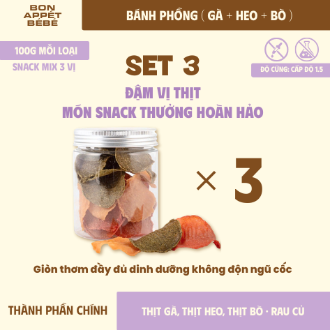 [SET 3] SNACK MIX VỊ
